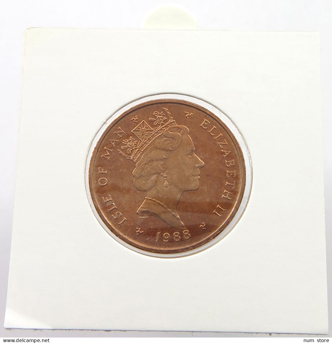 ISLE OF MAN 2 PENCE 1988 Elizabeth II. (1952-2022) #alb028 0363 - Île De  Man