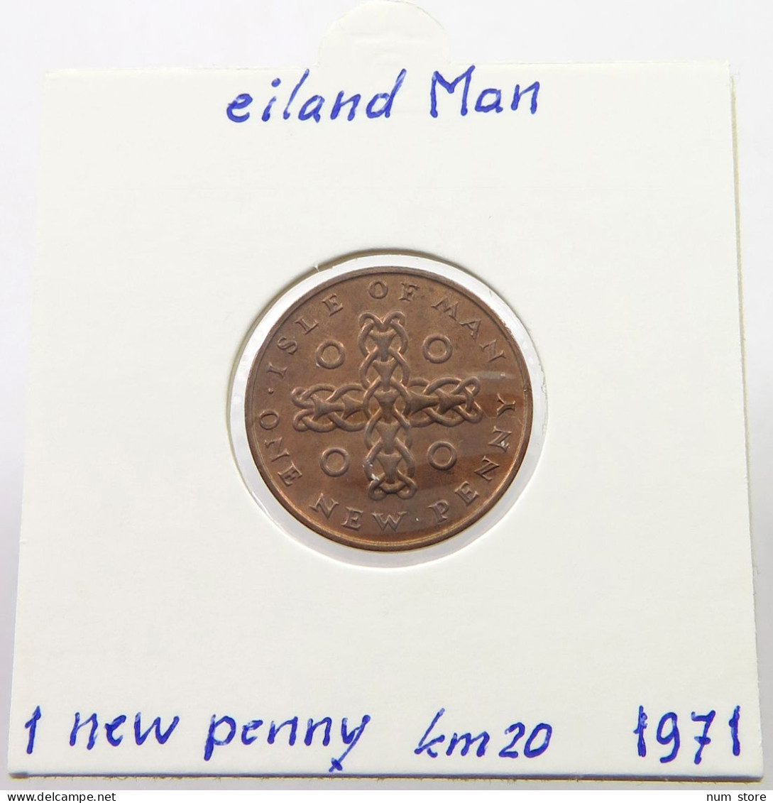 ISLE OF MAN NEW PENNY 1971 Elizabeth II. (1952-2022) #alb028 0399 - Île De  Man