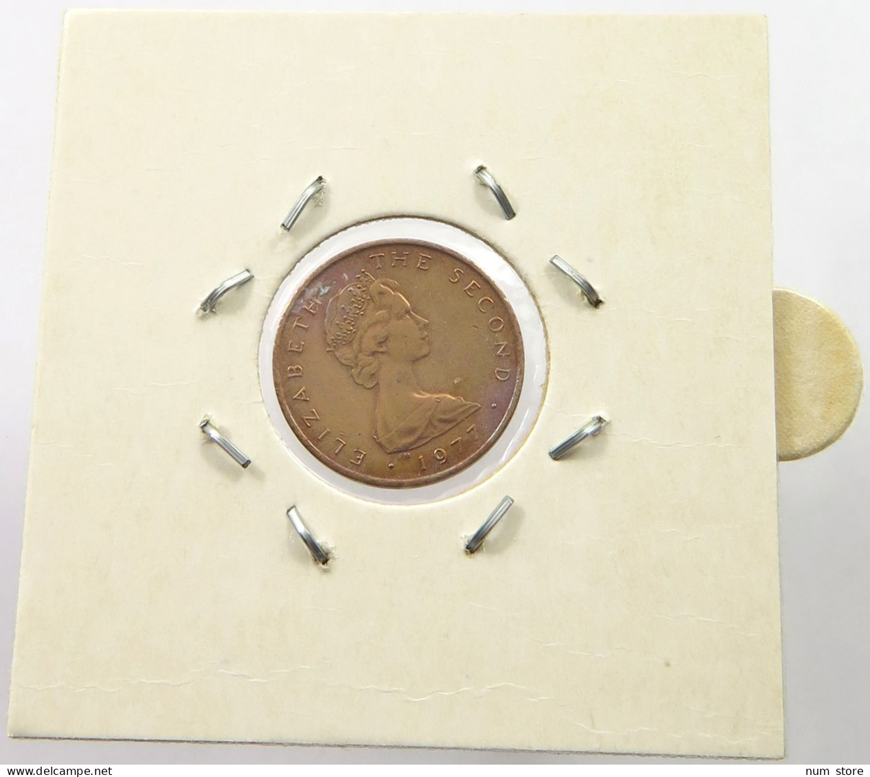 ISLE OF MAN 1/2 PENNY 1977 Elizabeth II. (1952-2022) #alb028 0403 - Île De  Man