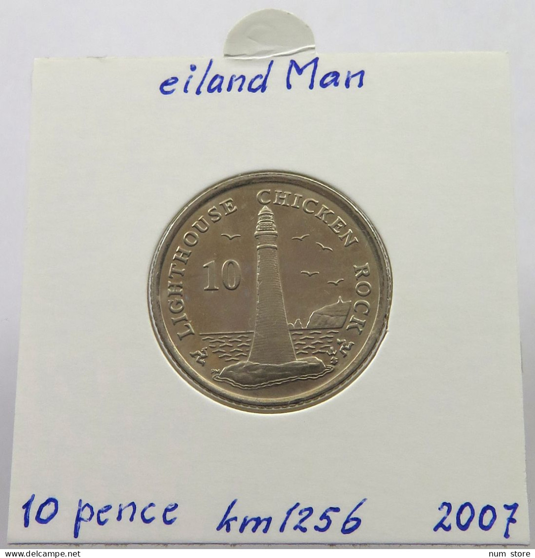 ISLE OF MAN 10 PENCE 2007 Elizabeth II. (1952-2022) #alb028 0259 - Isle Of Man