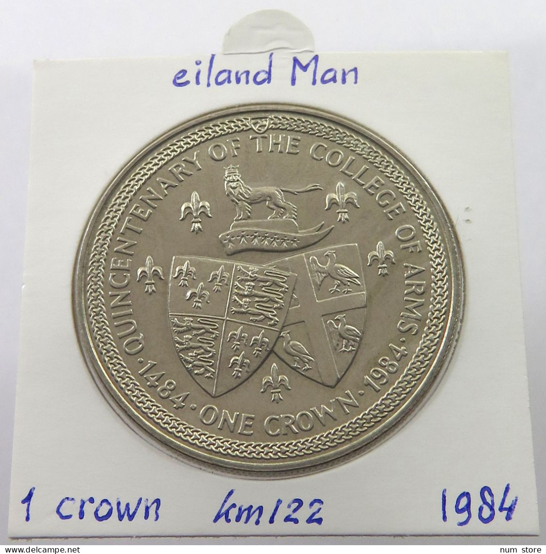 ISLE OF MAN CROWN 1984  #alb026 0167 - Île De  Man