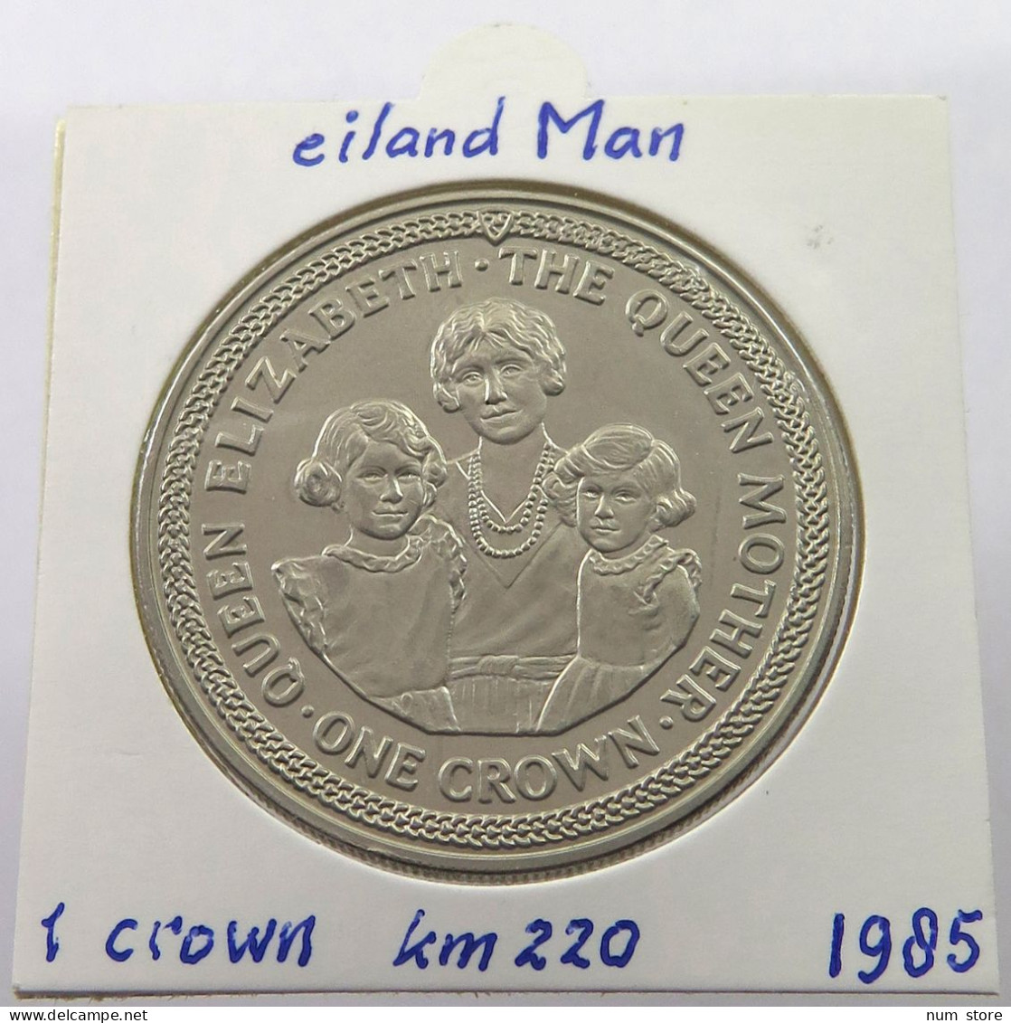 ISLE OF MAN CROWN 1985  #alb026 0183 - Île De  Man