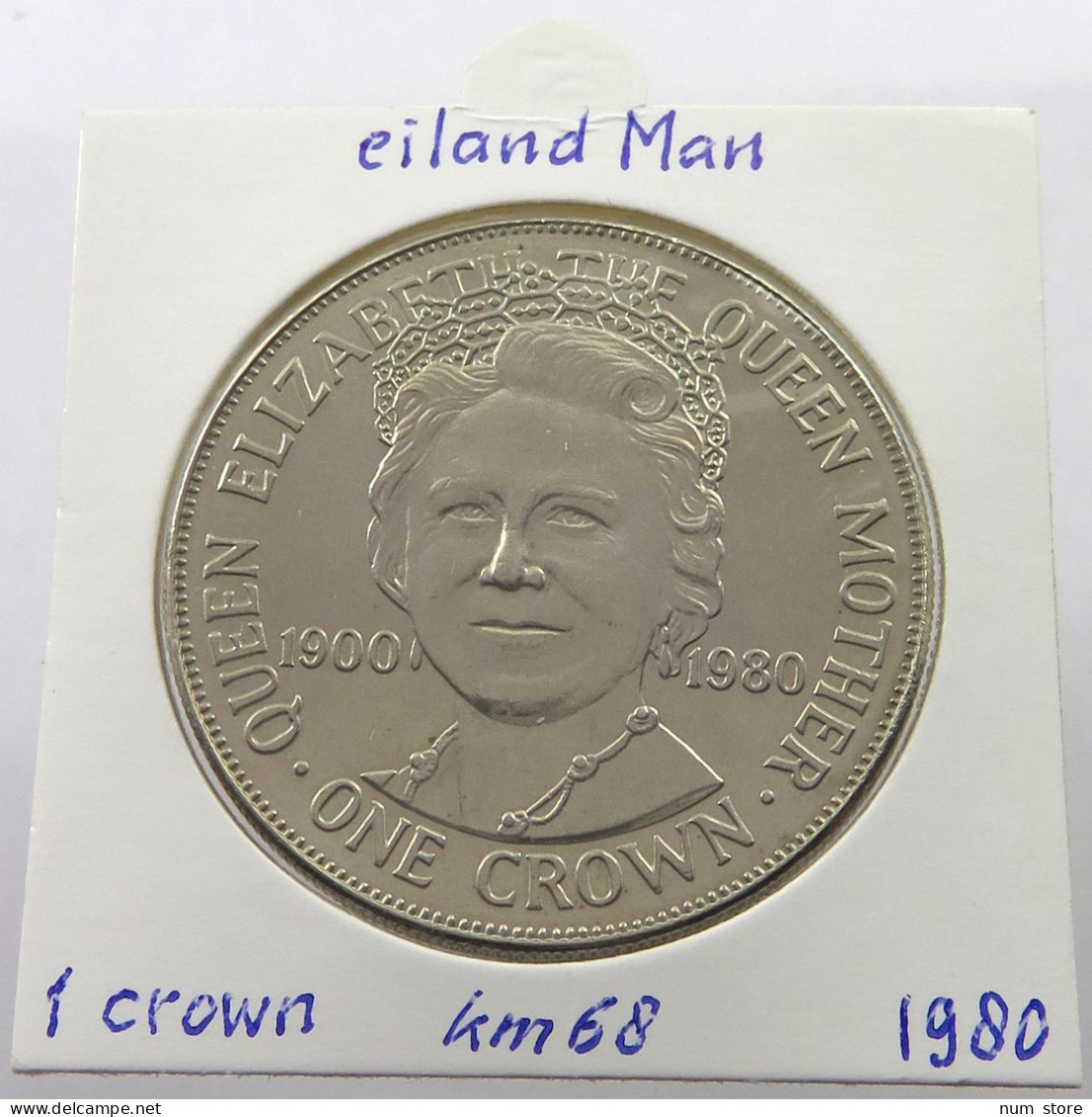 ISLE OF MAN CROWN 1980  #alb026 0093 - Isla Man