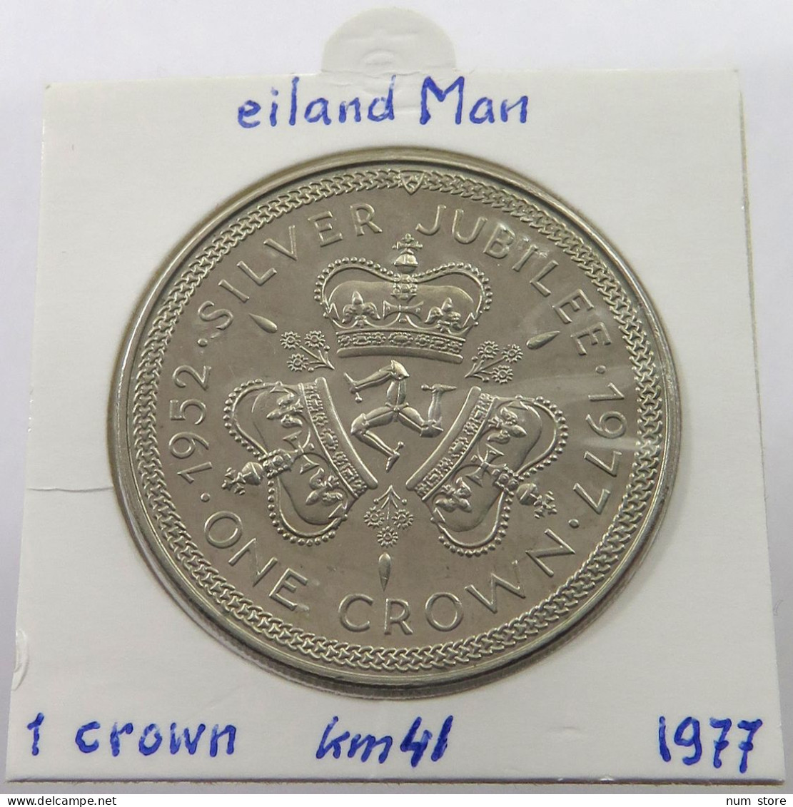 ISLE OF MAN CROWN 1977  #alb026 0091 - Isla Man