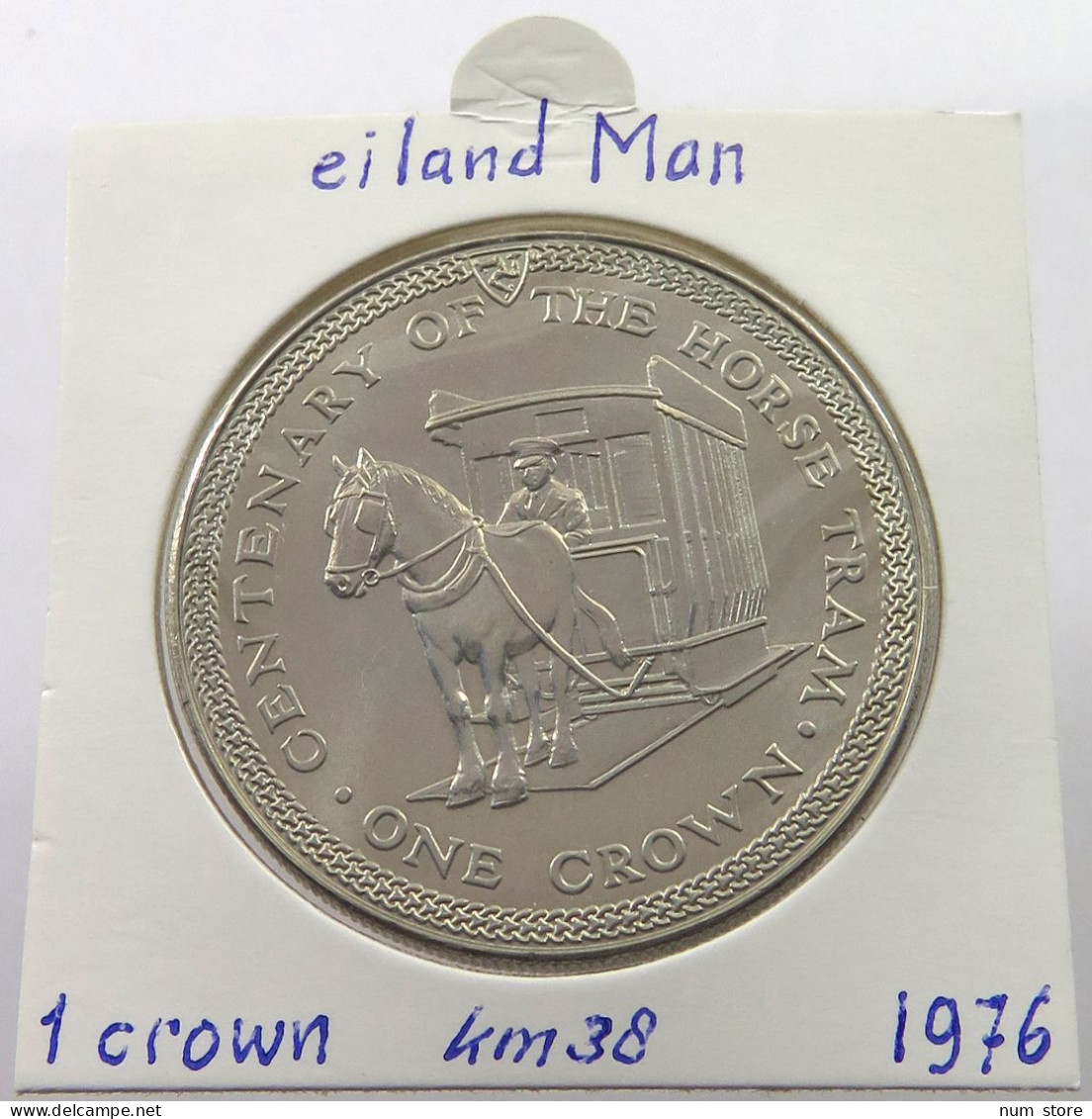 ISLE OF MAN CROWN 1976  #alb026 0061 - Isla Man