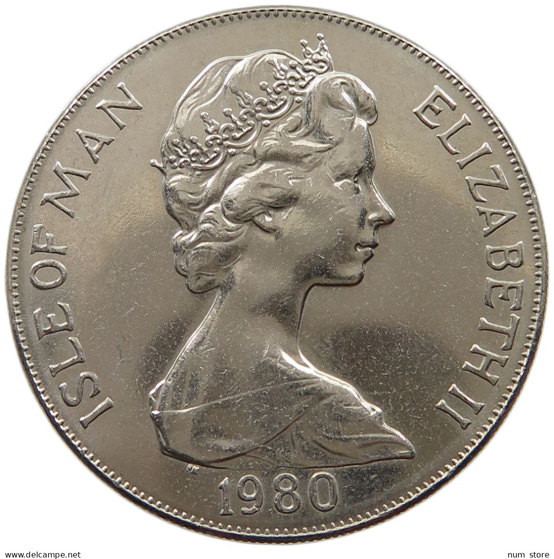 ISLE OF MAN CROWN 1980 Elizabeth II. (1952-2022) #a096 0261 - Île De  Man