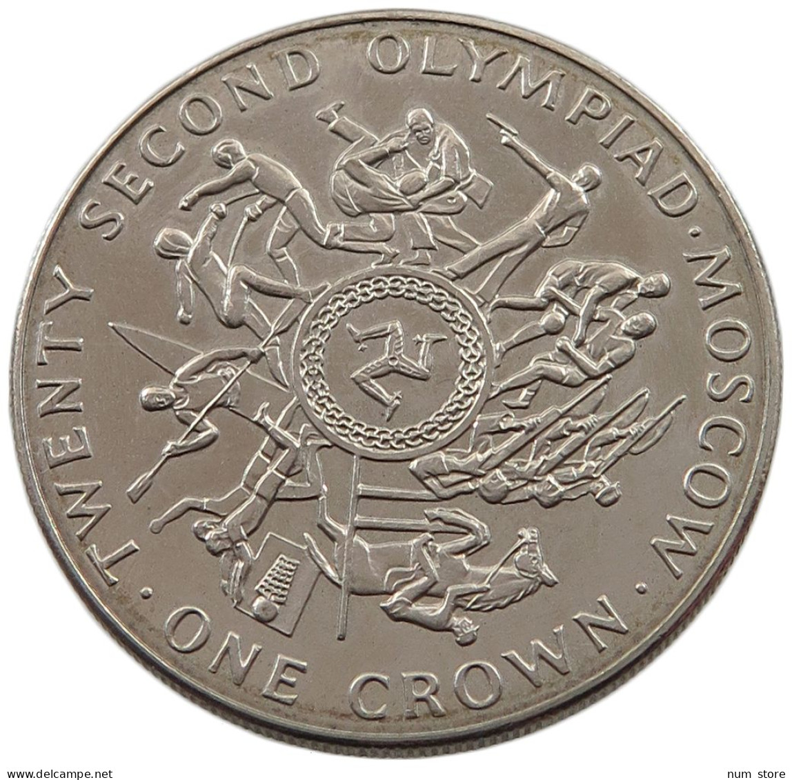 ISLE OF MAN CROWN 1980  #alb021 0005 - Eiland Man