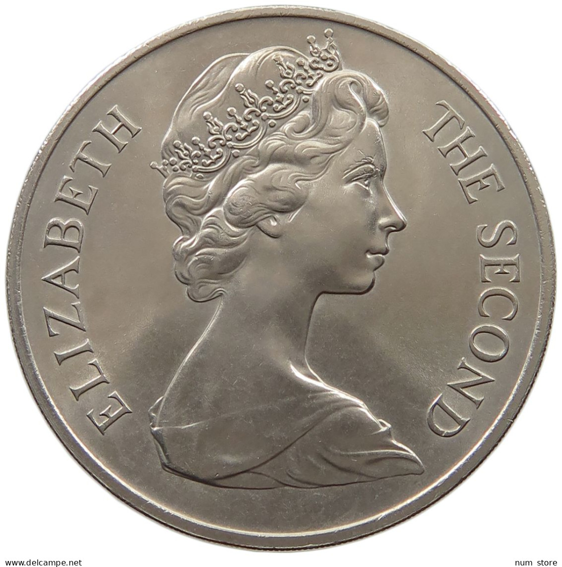 ISLE OF MAN CROWN 1970 Elizabeth II. (1952-2022) #a097 0025 - Isla Man