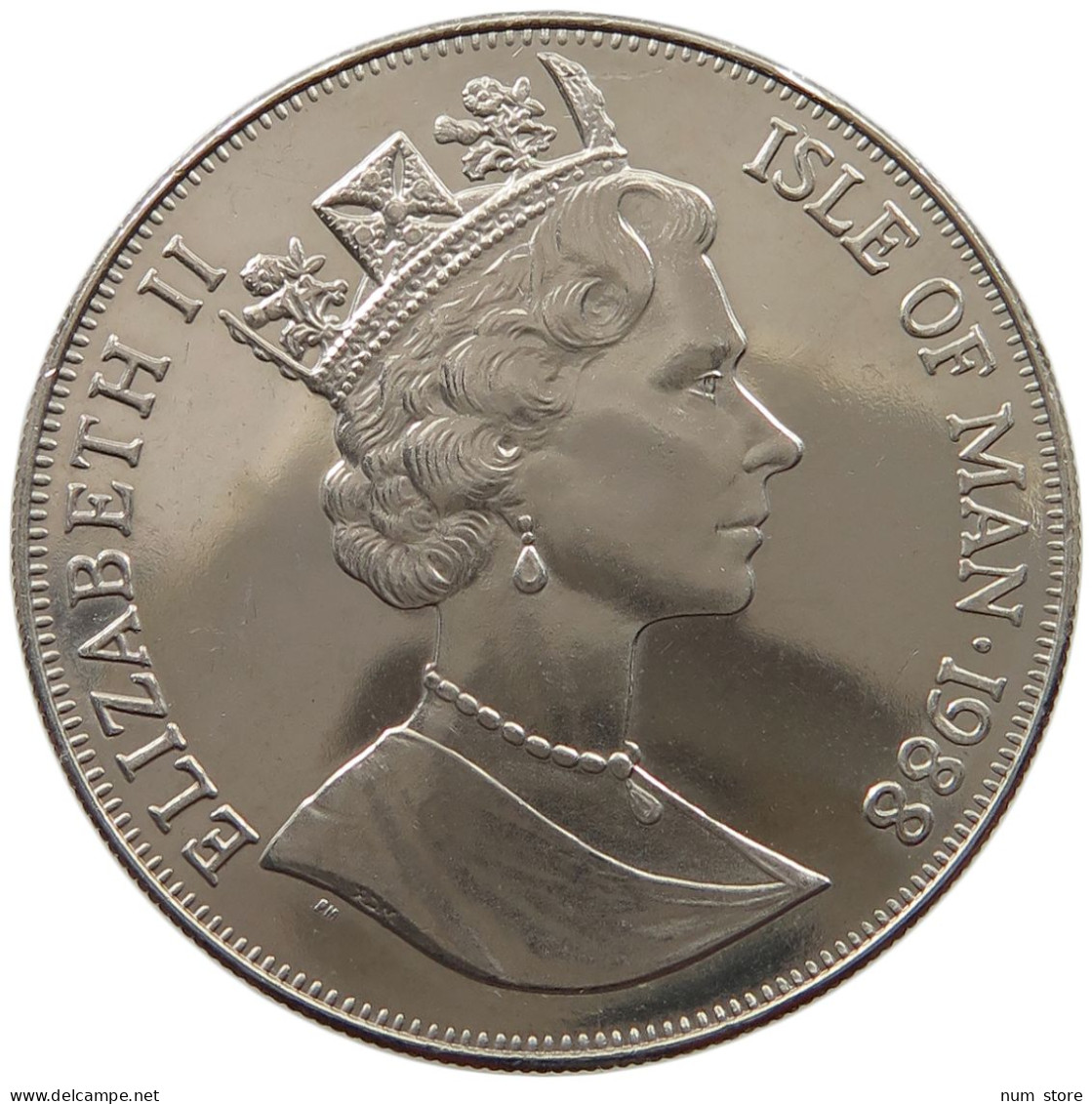 ISLE OF MAN CROWN 1988 Elizabeth II. (1952-2022) #a096 0285 - Isle Of Man