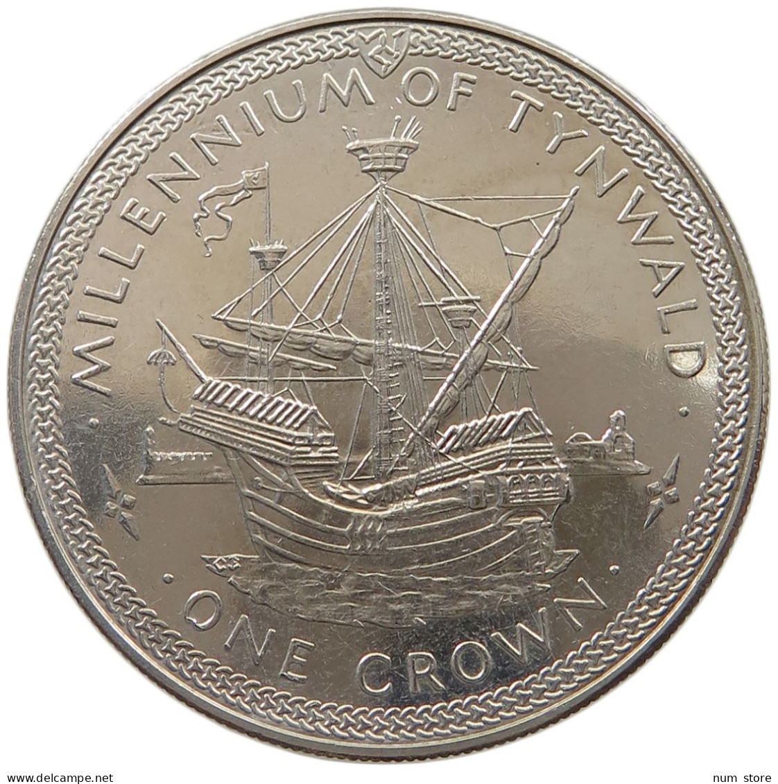 ISLE OF MAN CROWN 1979 Elizabeth II. (1952-2022) #a026 0395 - Isla Man