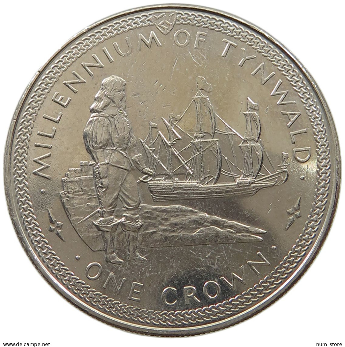 ISLE OF MAN CROWN 1979 Elizabeth II. (1952-2022) #a026 0403 - Isle Of Man