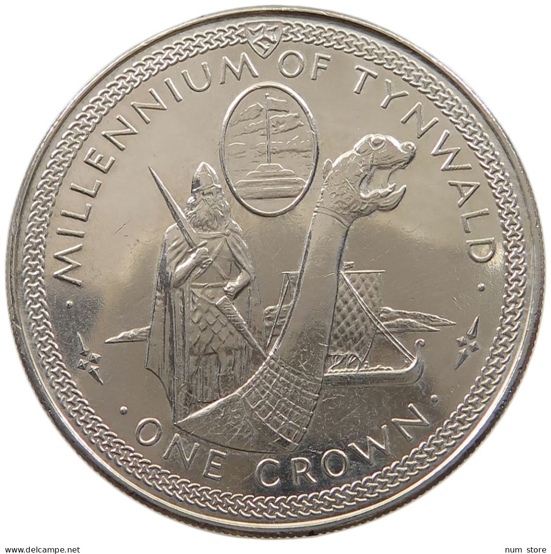 ISLE OF MAN CROWN 1979 Elizabeth II. (1952-2022) #a026 0383 - Île De  Man