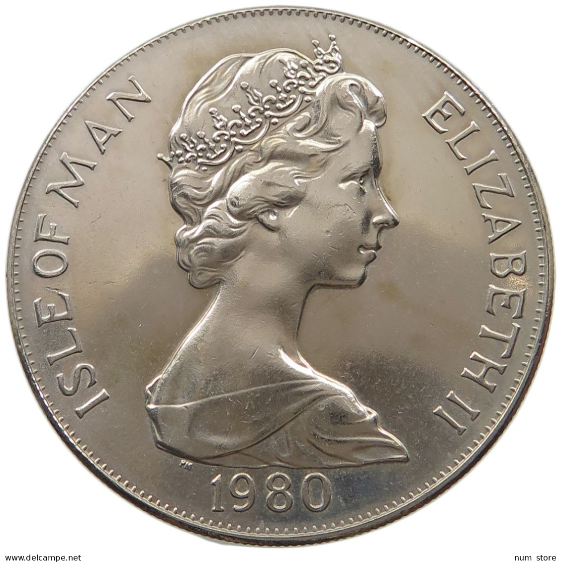 ISLE OF MAN CROWN 1980 Elizabeth II. (1952-2022) #a026 0399 - Isla Man