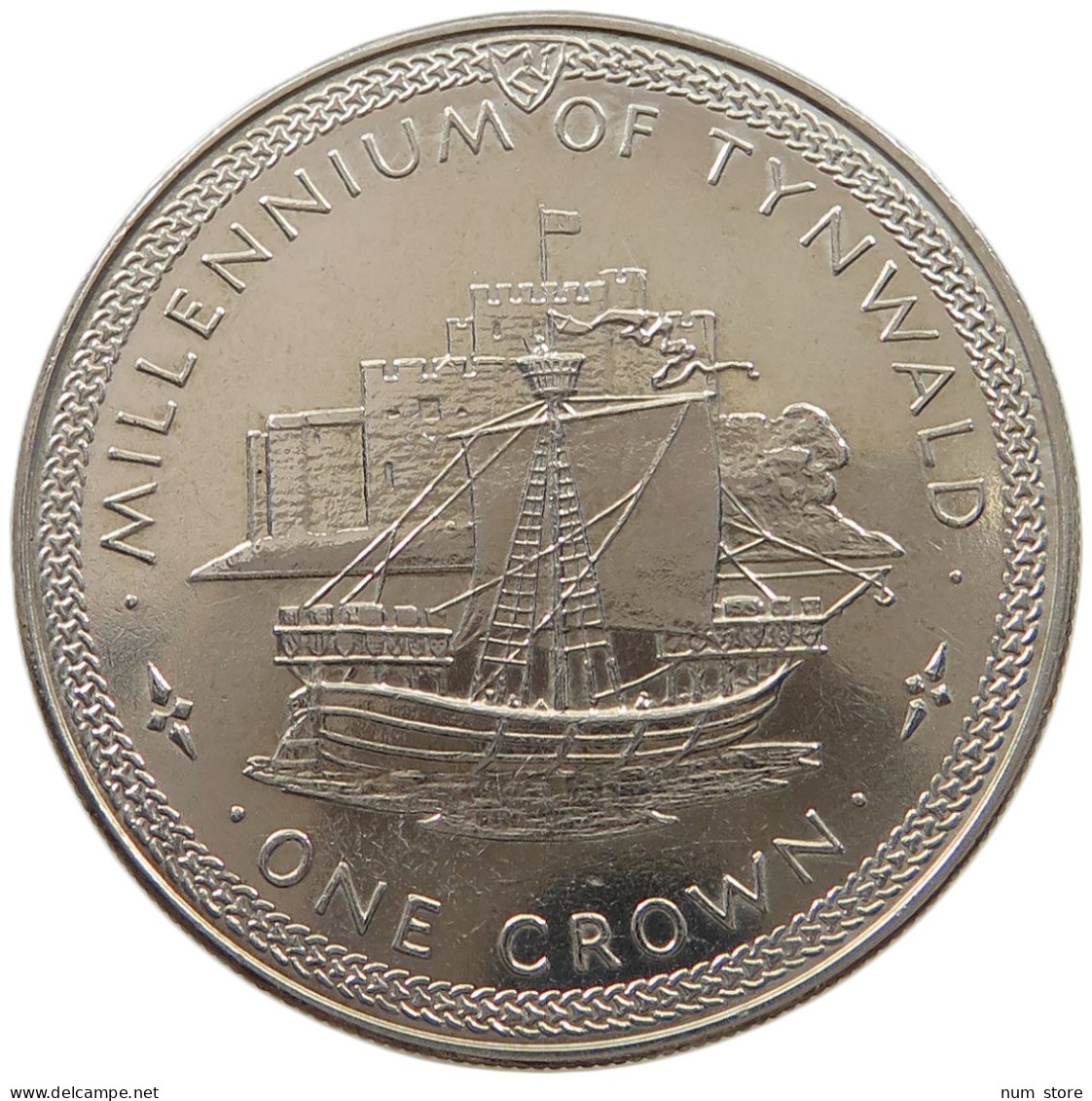 ISLE OF MAN CROWN 1979 Elizabeth II. (1952-2022) #a026 0391 - Île De  Man