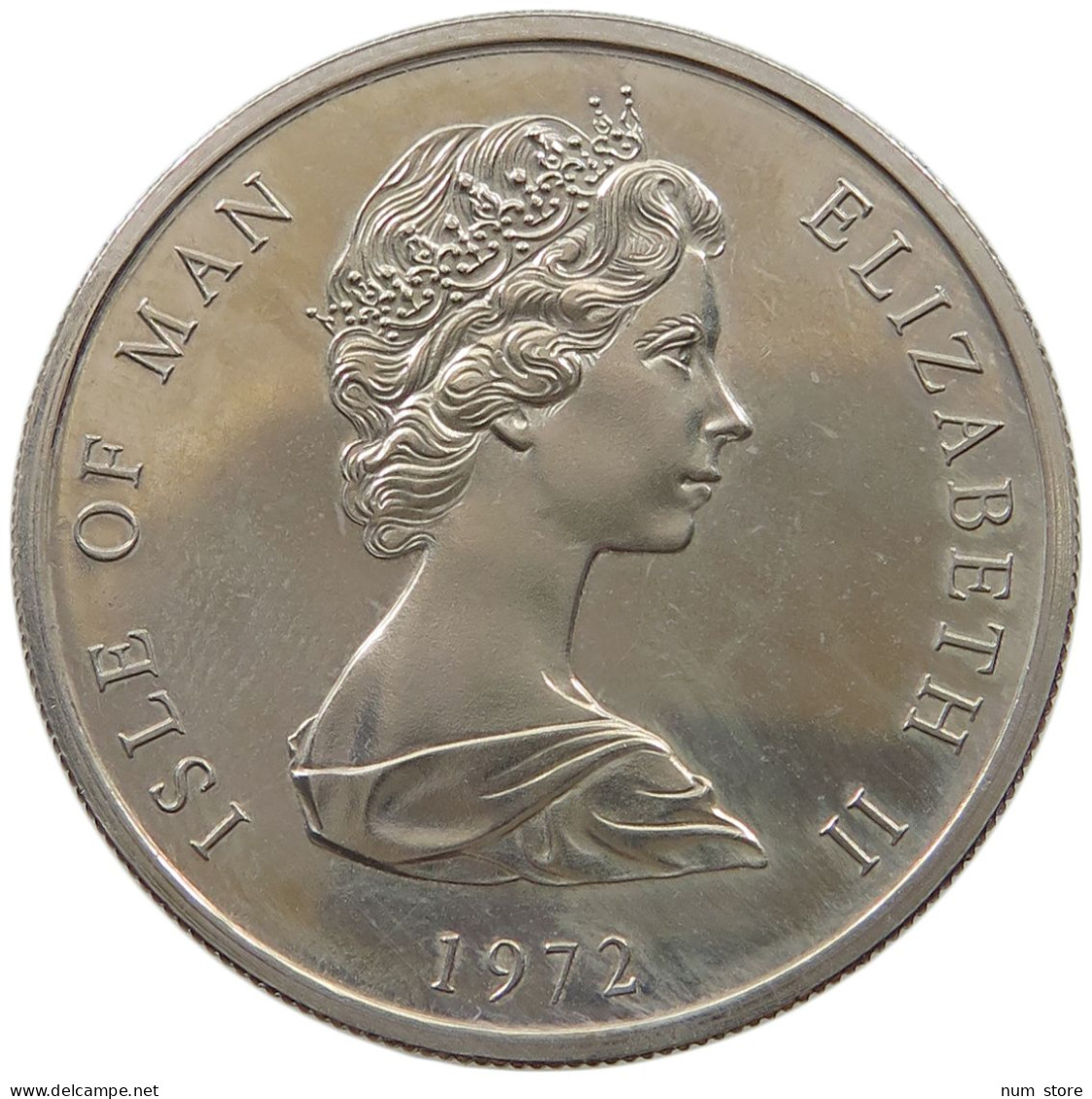 ISLE OF MAN 25 PENCE 1972 Elizabeth II. (1952-2022) #a026 0369 - Île De  Man