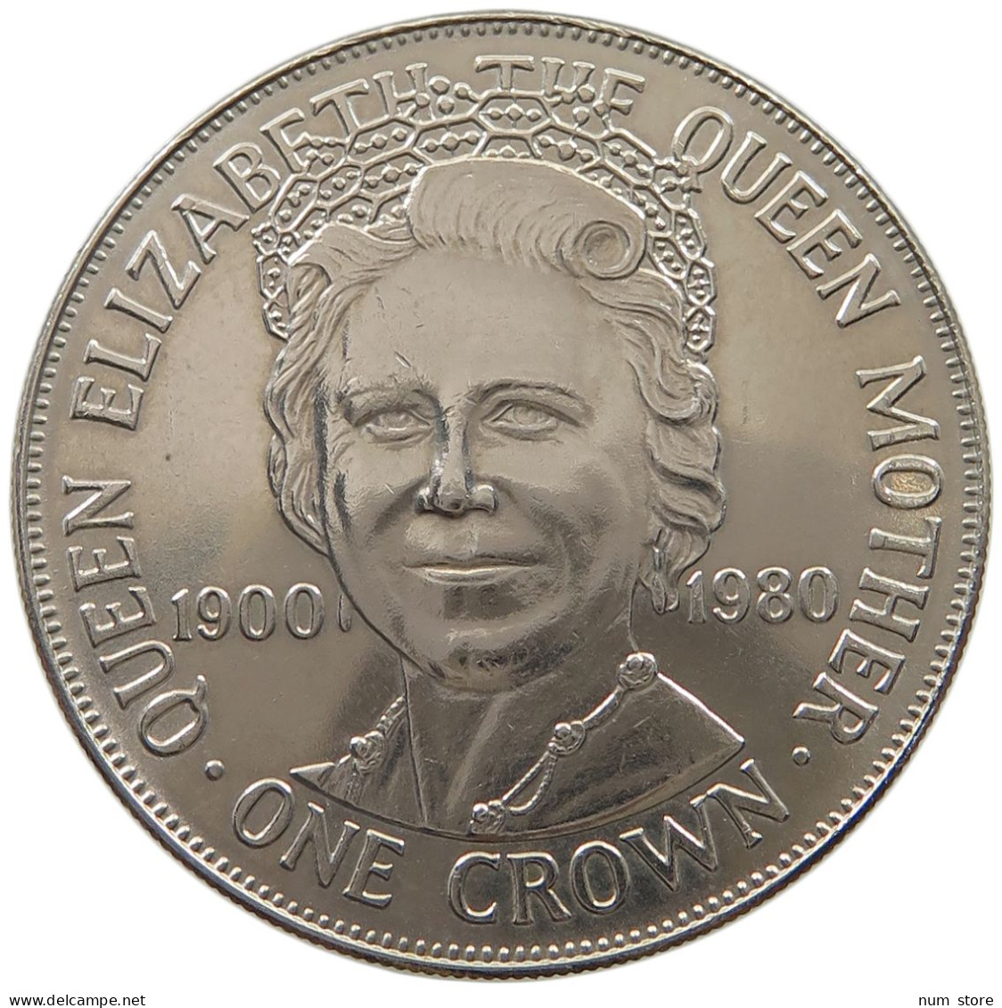 ISLE OF MAN CROWN 1980 Elizabeth II. (1952-2022) #a026 0387 - Île De  Man