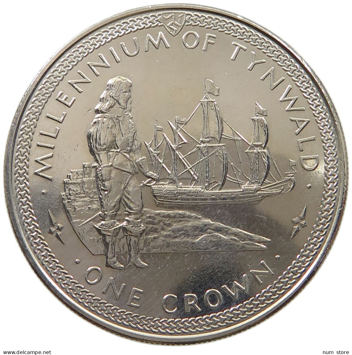 ISLE OF MAN CROWN 1979 Elizabeth II. (1952-2022) #a026 0377 - Île De  Man