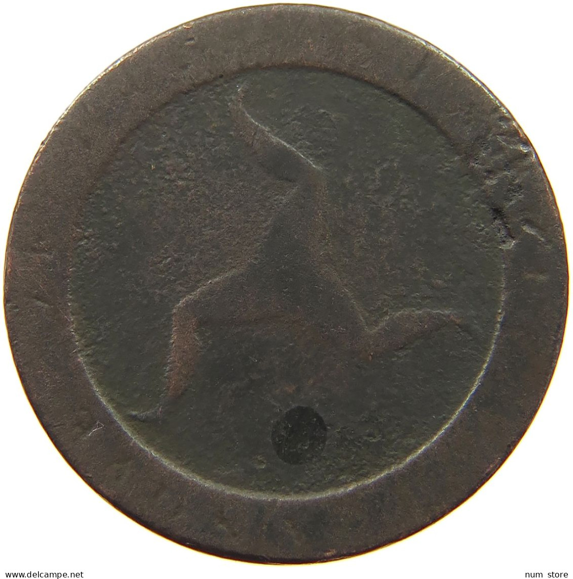 ISLE OF MAN HALFPENNY 1798 GEORGE III. 1760-1820 #a010 0525 - Île De  Man