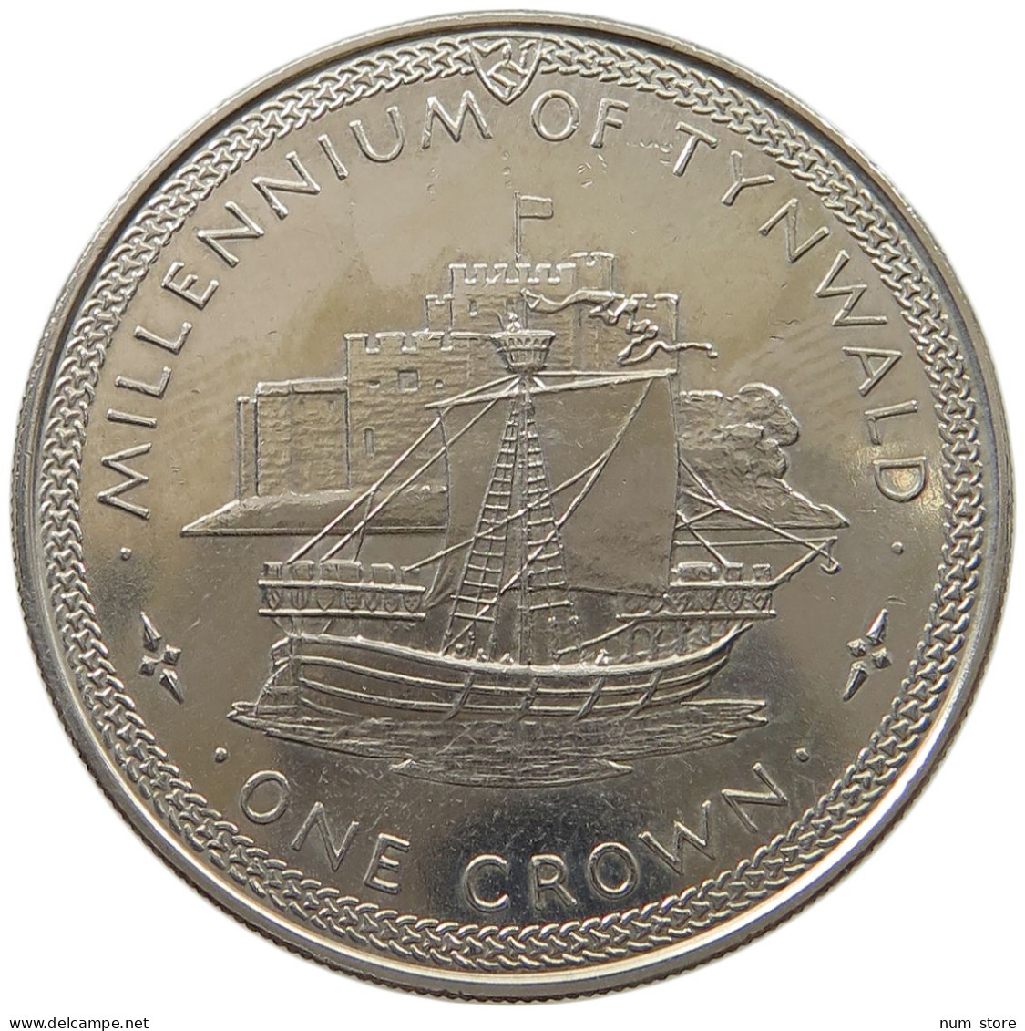 ISLE OF MAN CROWN 1979 Elizabeth II. (1952-2022) #a026 0361 - Isla Man