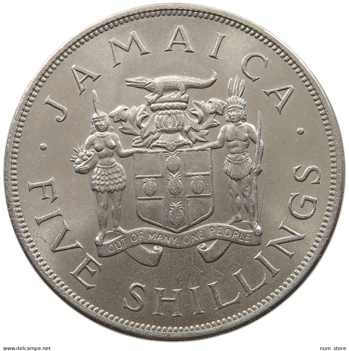 JAMAICA 5 SHILLINGS 1966  #s061 0225 - Jamaica