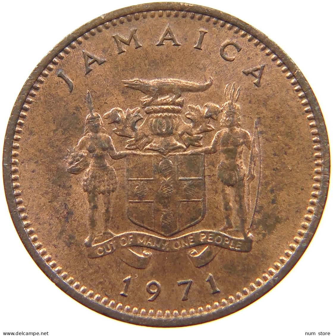 JAMAICA CENT 1971  #s055 0097 - Jamaica