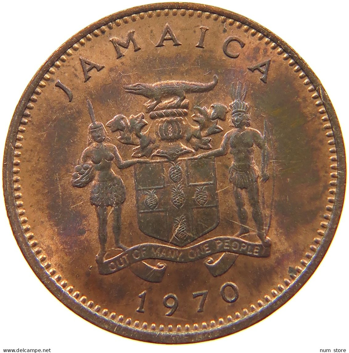 JAMAICA CENT 1970  #s055 0095 - Jamaica