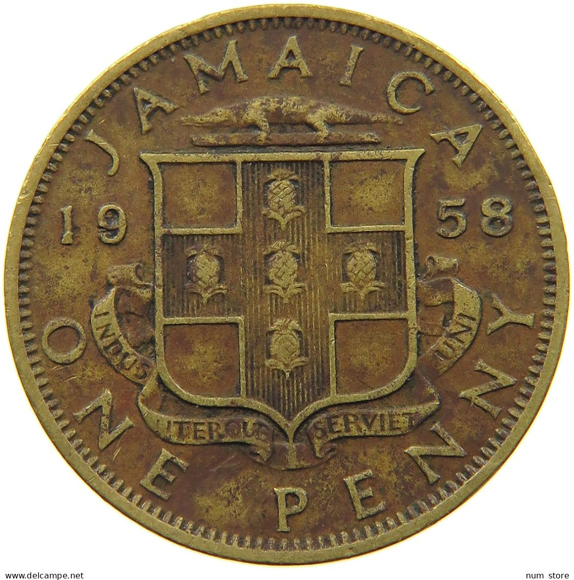 JAMAICA PENNY 1958 Elizabeth II. (1952-2022) #c079 0083 - Jamaica