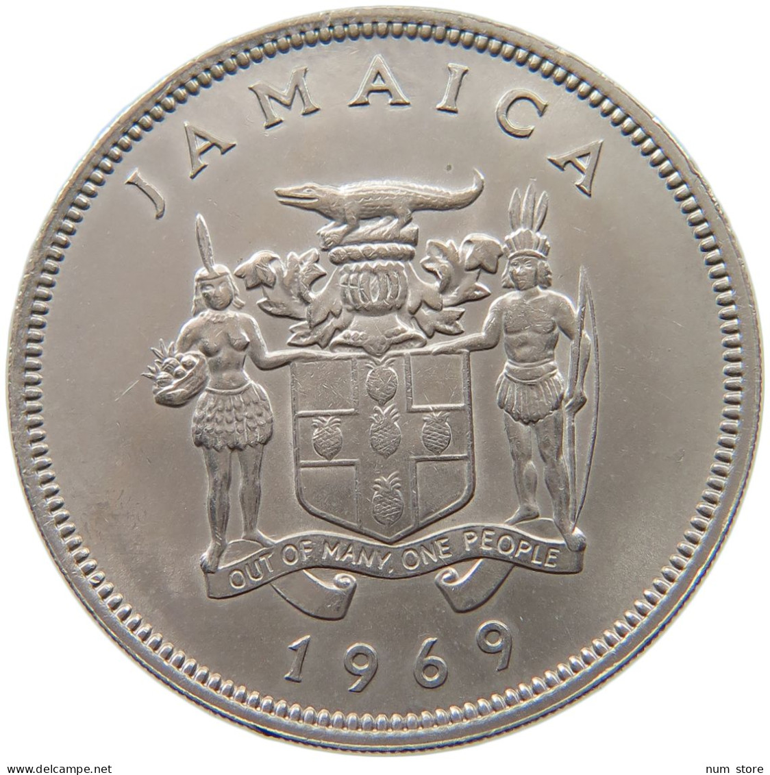 JAMAICA 25 CENTS 1969  #s034 0069 - Jamaica