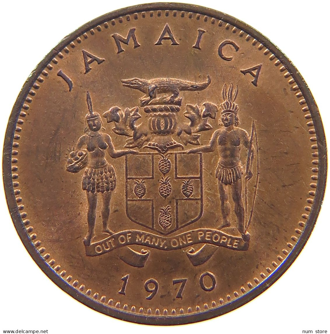 JAMAICA CENT 1970  #c079 0163 - Giamaica