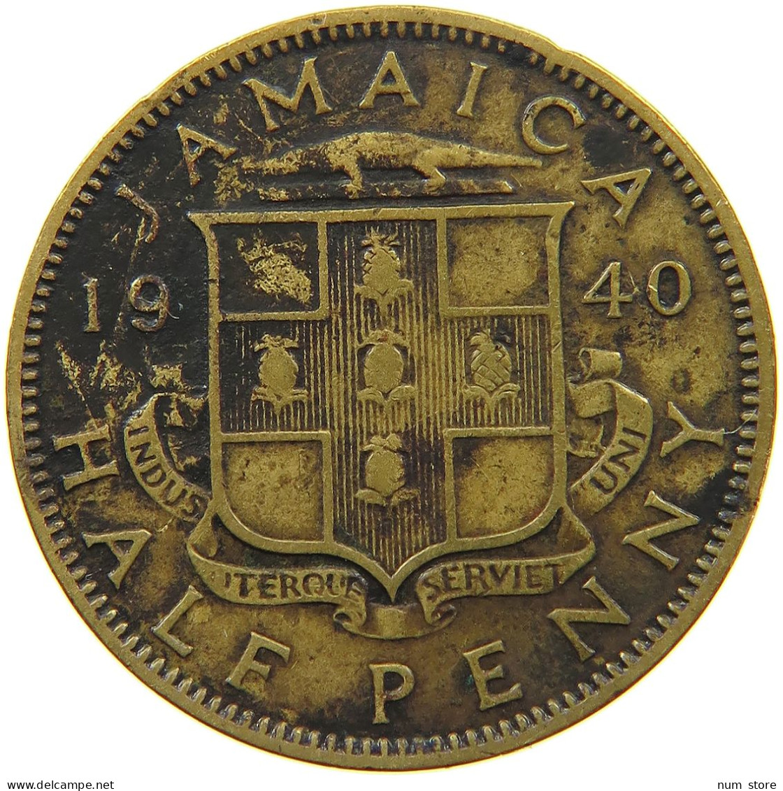 JAMAICA 1/2 PENNY 1940 George VI. (1936-1952) #c075 0515 - Jamaica