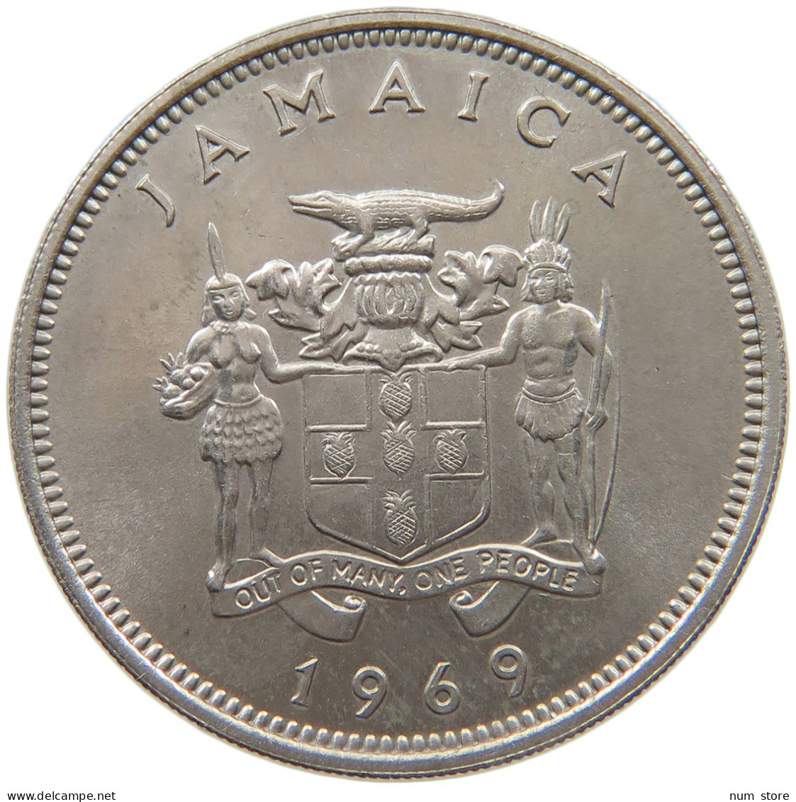 JAMAICA 20 CENTS 1969  #c071 0061 - Jamaica