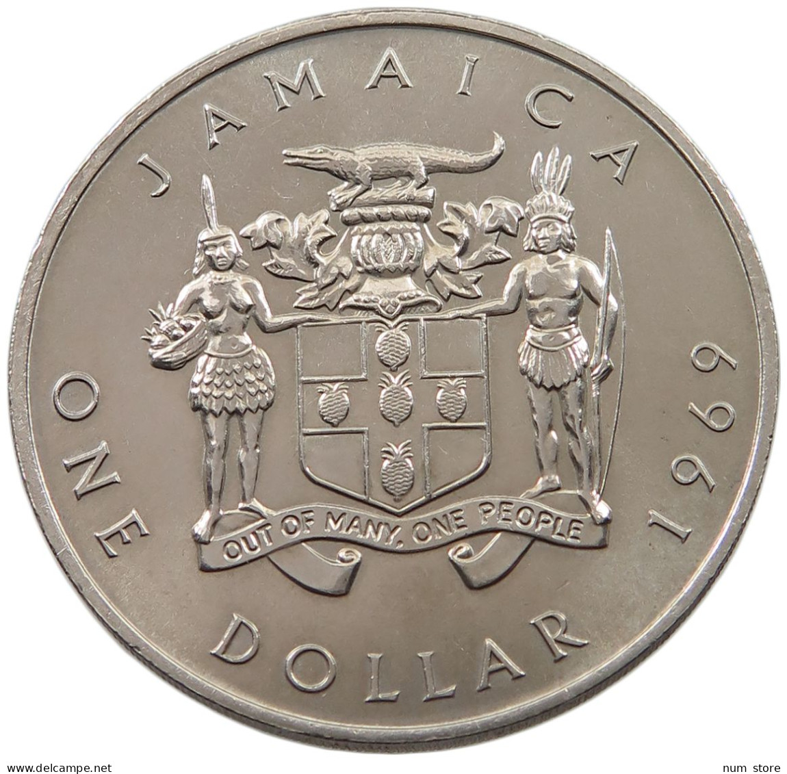 JAMAICA DOLLAR 1969  #alb044 0041 - Jamaica