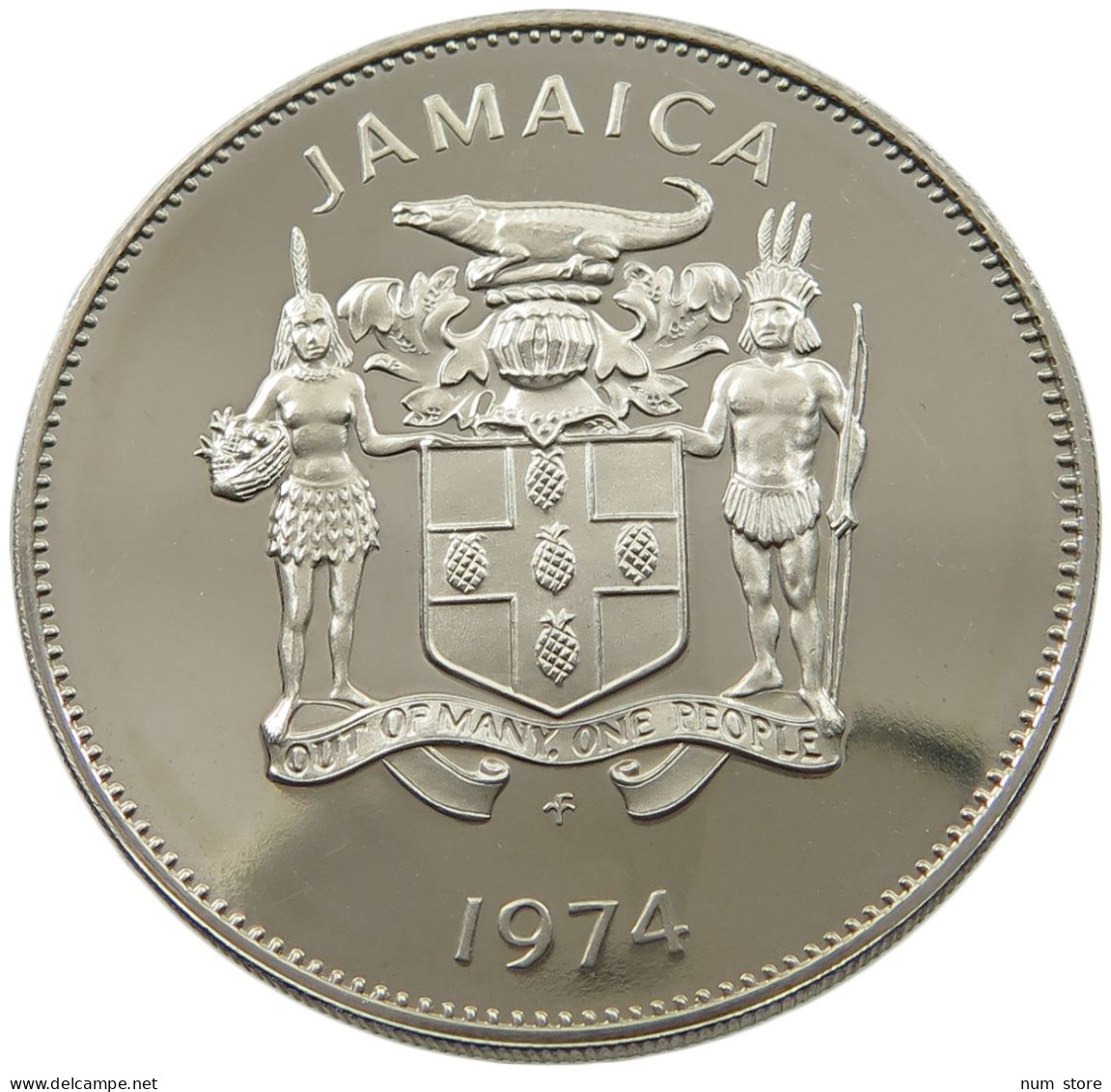 JAMAICA 25 CENTS 1974  #alb044 0191 - Giamaica