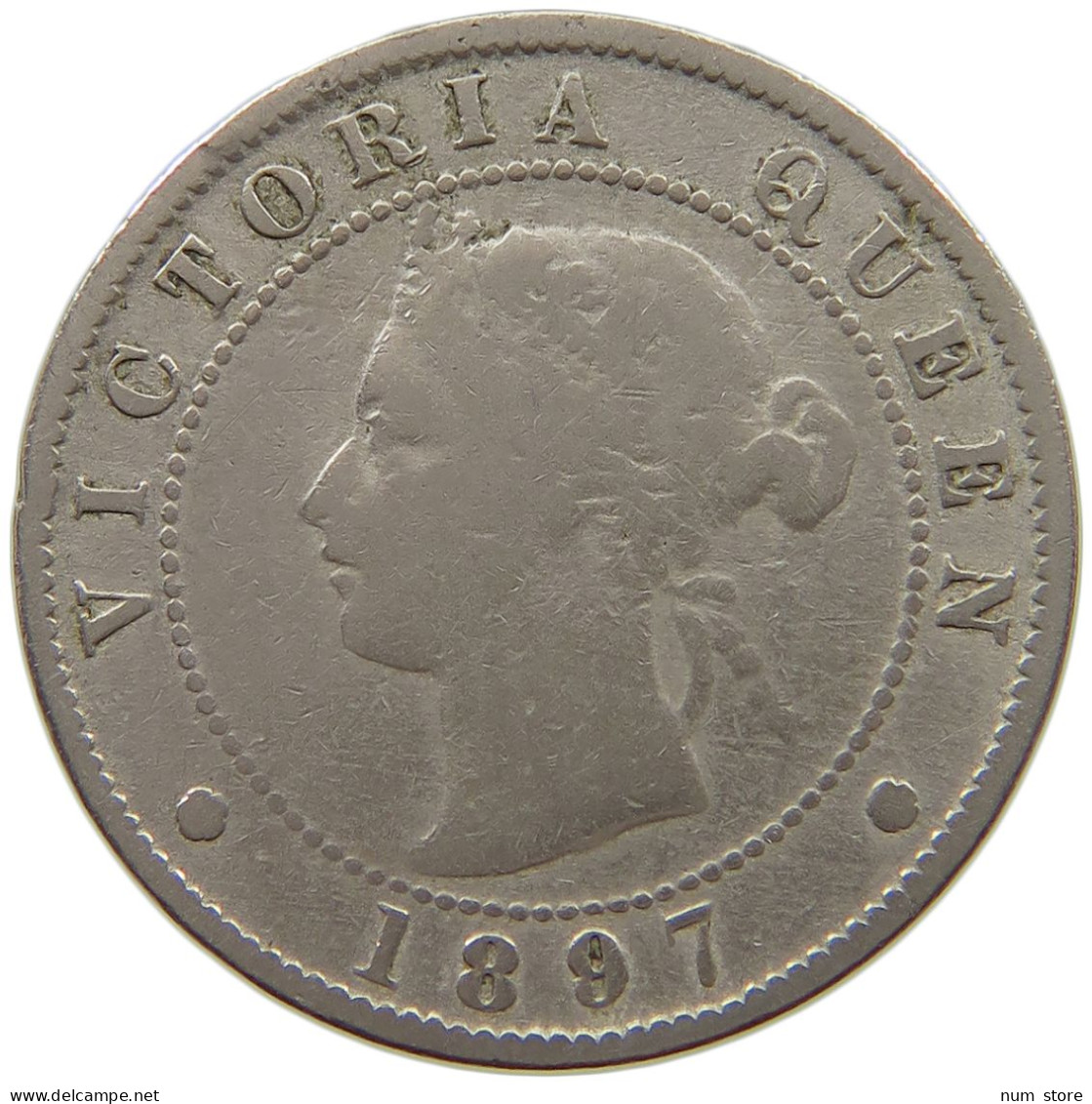 JAMAICA 1/2 PENNY 1897 Victoria 1837-1901 #a089 0477 - Jamaica