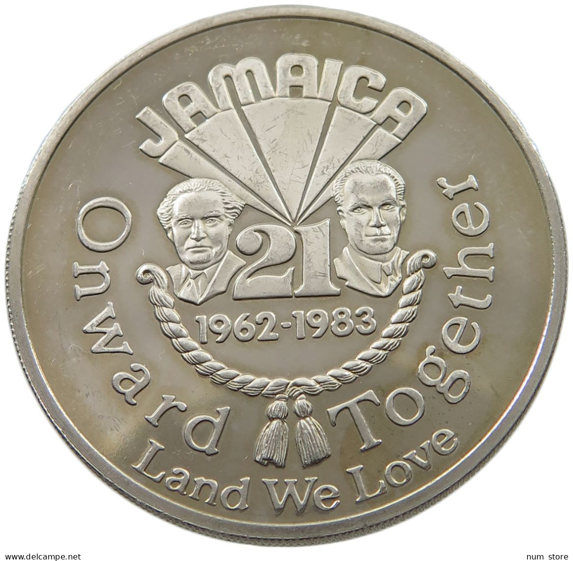 JAMAICA DOLLAR 1983 RARE #alb044 0105 - Jamaica