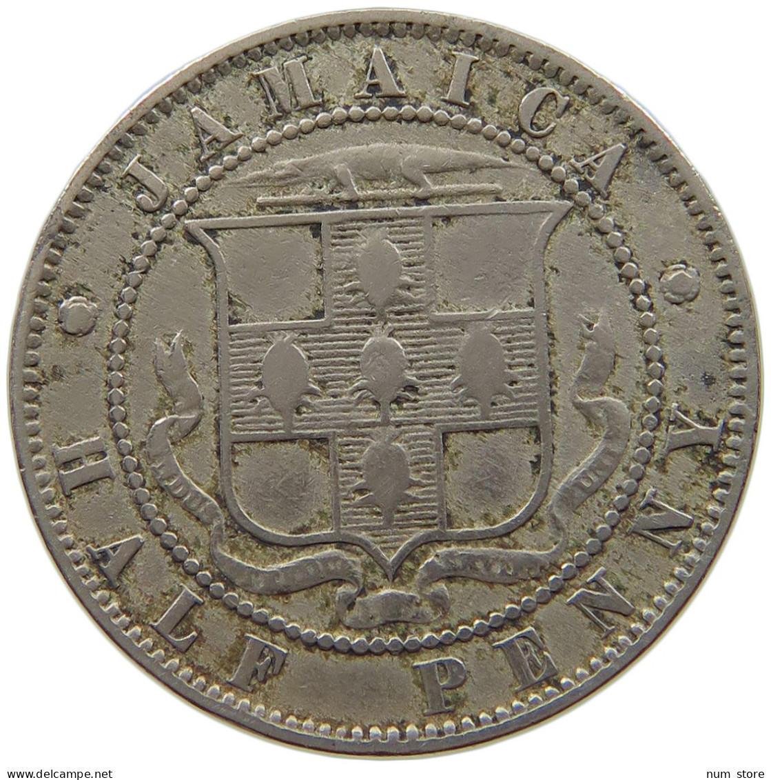 JAMAICA 1/2 PENNY 1897 Victoria 1837-1901 #a089 0475 - Jamaica