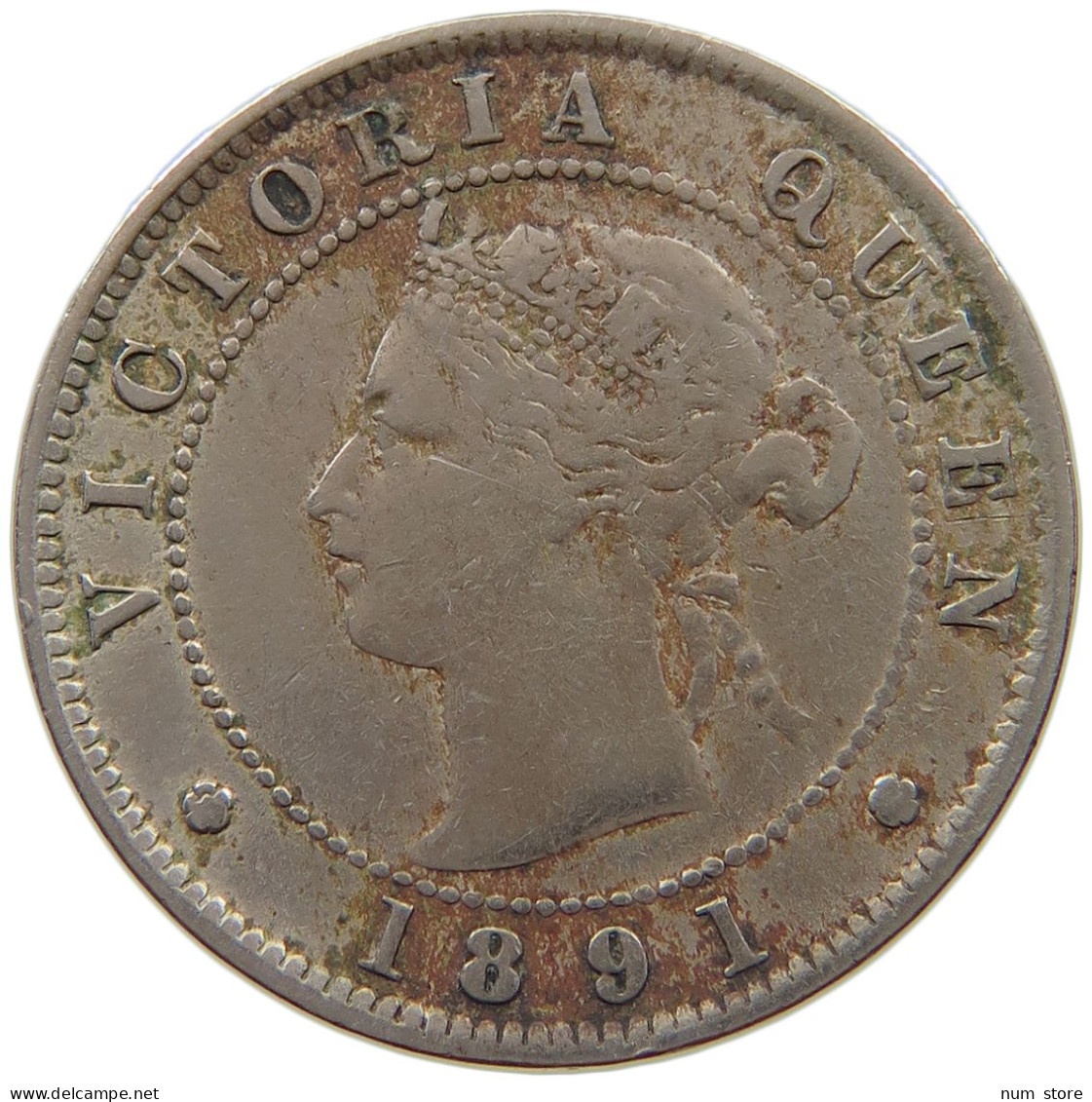 JAMAICA 1/2 PENNY 1891 Victoria 1837-1901 #a088 0313 - Jamaique