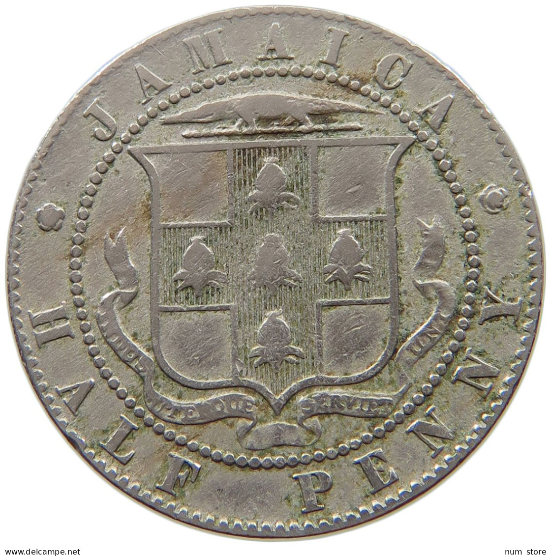 JAMAICA 1/2 PENNY 1910 Edward VII., 1901 - 1910 #a088 0311 - Jamaica