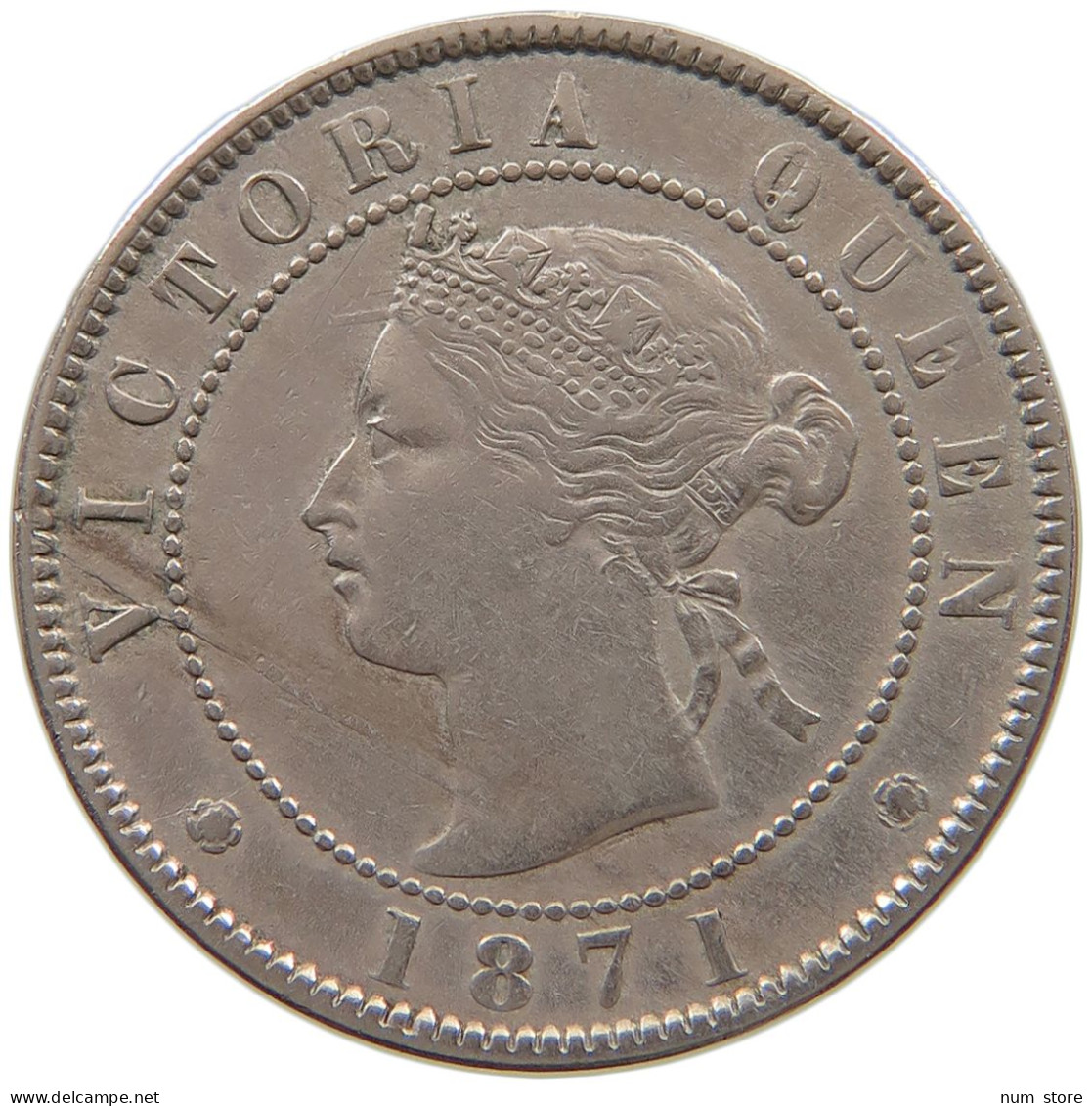 JAMAICA 1/2 PENNY 1871 Victoria 1837-1901 #a079 0469 - Jamaique