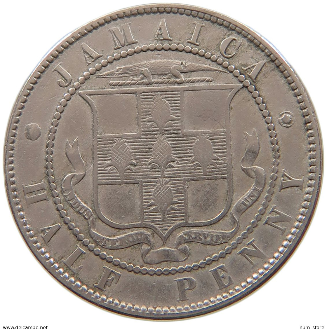 JAMAICA 1/2 PENNY 1871 Victoria 1837-1901 #a079 0469 - Jamaica