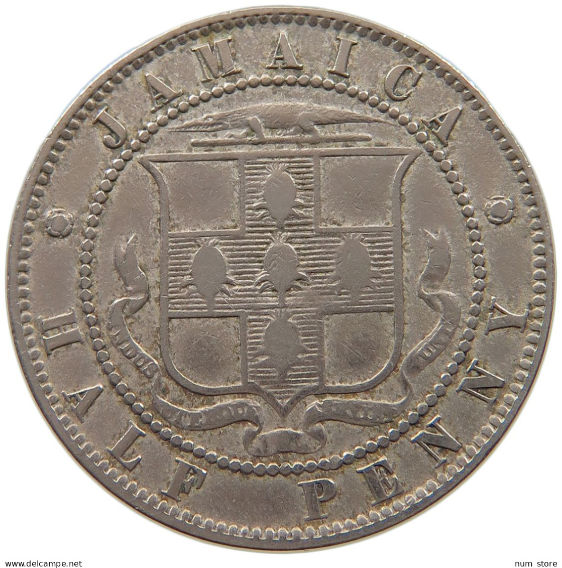 JAMAICA 1/2 PENNY 1894 Victoria 1837-1901 #a080 0003 - Jamaique