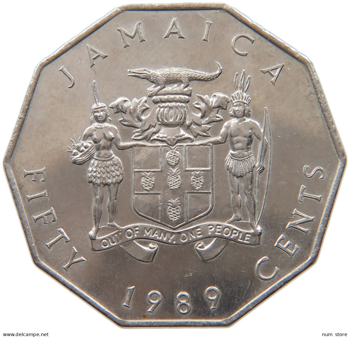 JAMAICA 50 CENTS 1989  #a030 0351 - Jamaique