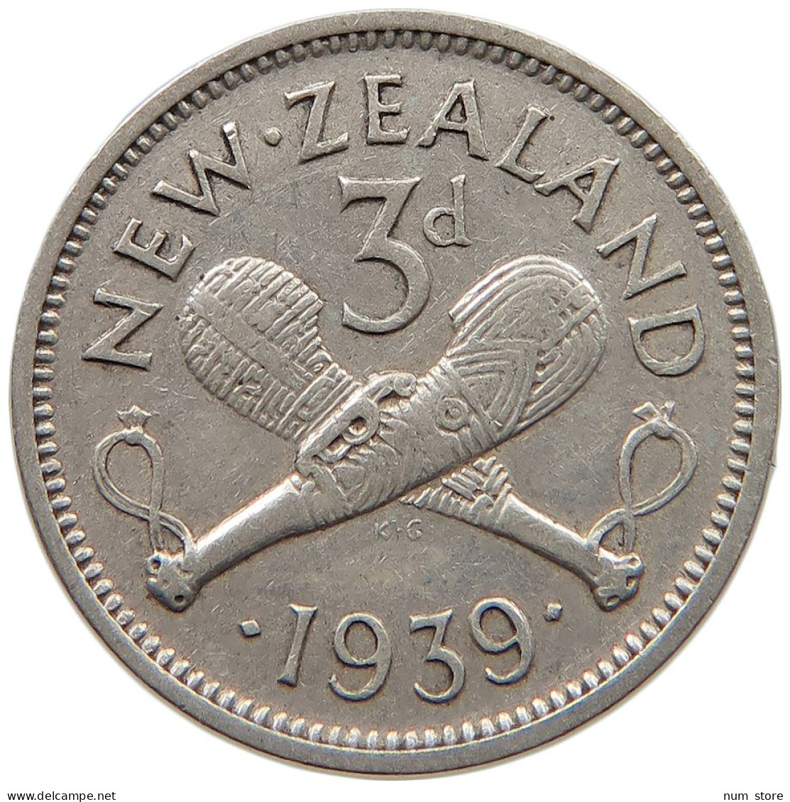 NEW ZEALAND 3 PENCE 1939 George VI. (1936-1952) #c004 0039 - New Zealand