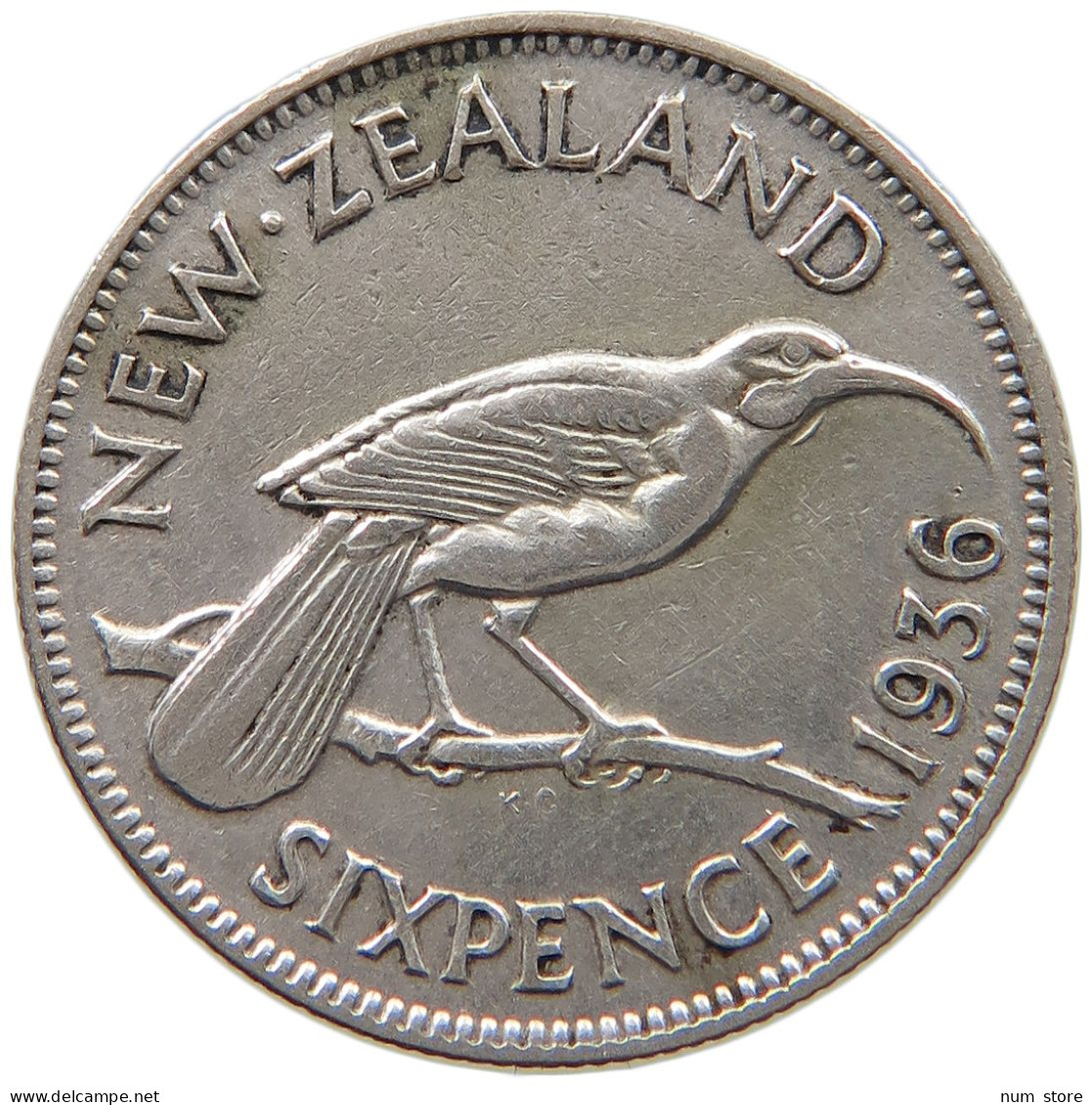 NEW ZEALAND 6 PENCE 1936 George V. (1910-1936) #c004 0423 - New Zealand