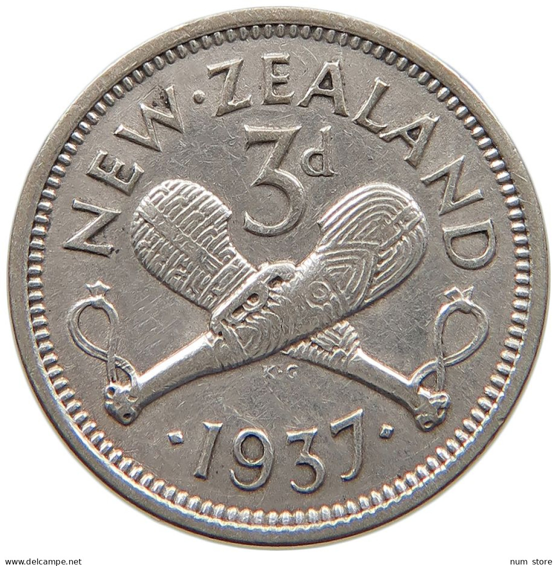 NEW ZEALAND 3 PENCE 1937 George VI. (1936-1952) #c004 0035 - New Zealand