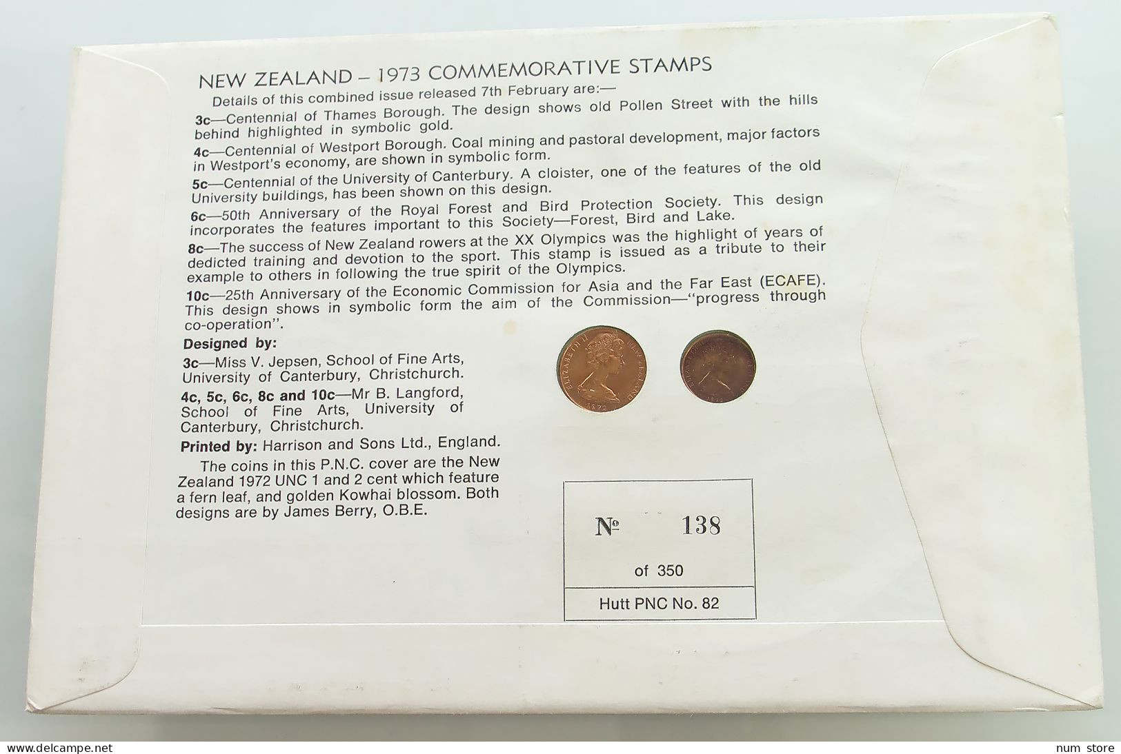 NEW ZEALAND STATIONERY 1972  #bs09 0127 - New Zealand