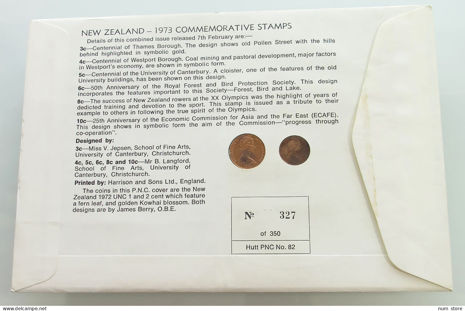 NEW ZEALAND STATIONERY 1972  #bs09 0125 - New Zealand