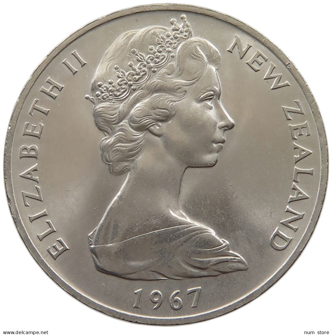 NEW ZEALAND DOLLAR 1967 Elizabeth II. (1952-2022) #a096 0267 - Nieuw-Zeeland