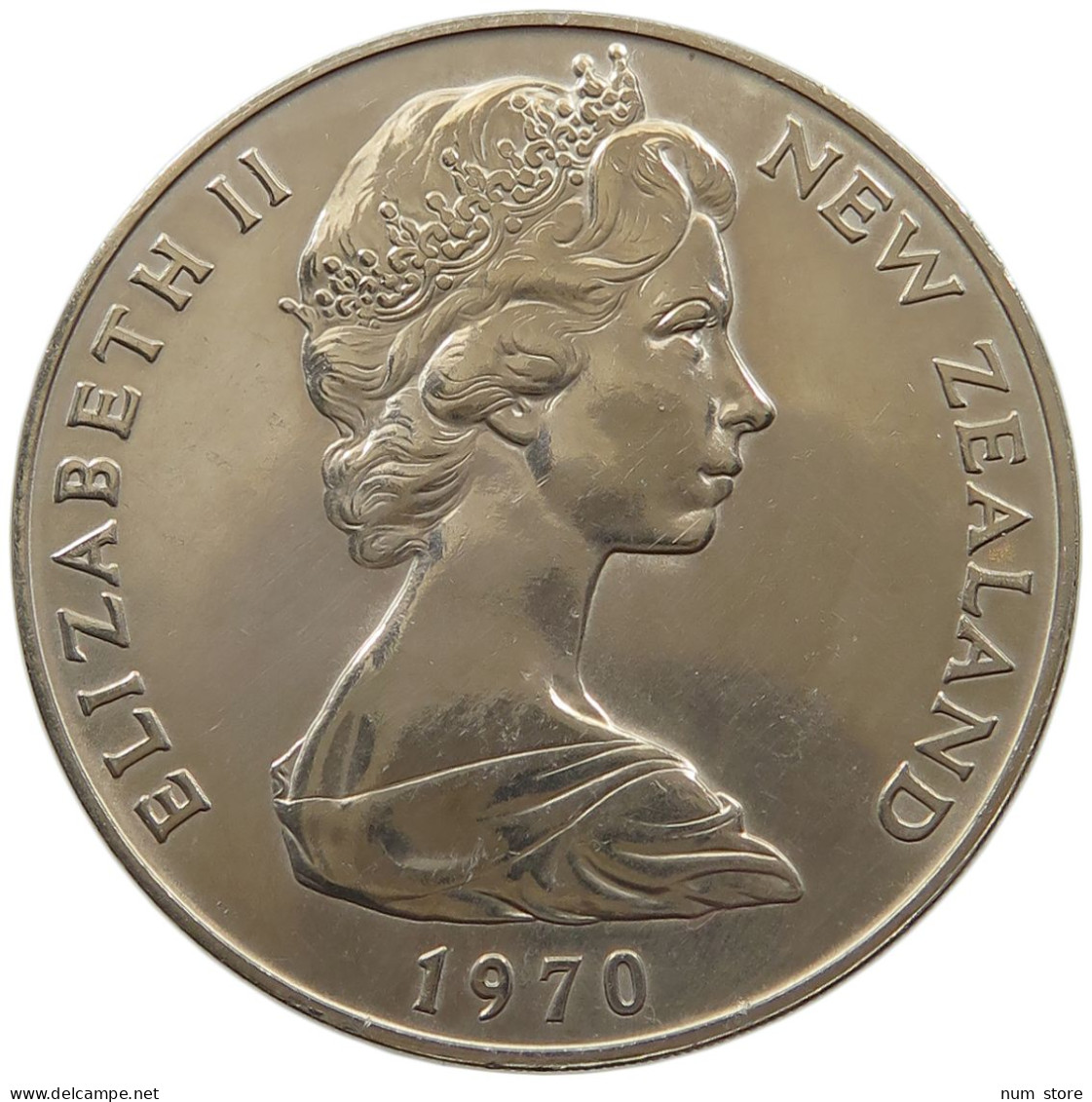 NEW ZEALAND DOLLAR 1970 Elizabeth II. (1952-2022) #a096 0265 - Nieuw-Zeeland