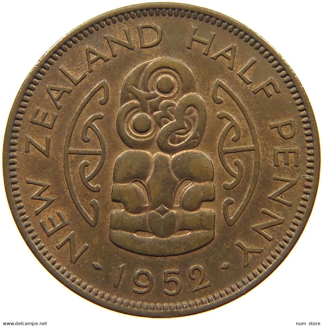 NEW ZEALAND 1/2 PENNY 1952 George VI. (1936-1952) #a094 0749 - Nouvelle-Zélande